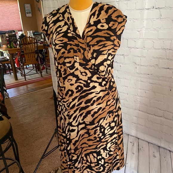 Merona Dresses & Skirts - Plus size 2x brown/ black sexy dress 🦋SALE BUNDLE 3/ $21 SHIPS 5.95
